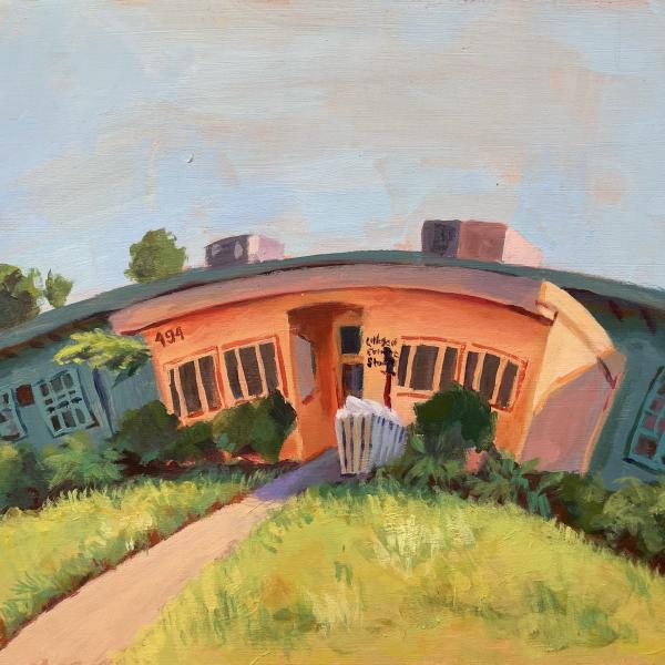 Painting of CCS Building by Sonny Yiu '25 (CCS Art)