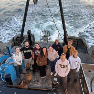 Dave and students on a field research trip; Photo Courtesy: Dave Valentine