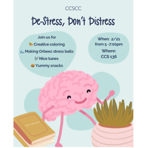 CCS Community Council: De-Stress, Don’t Distress