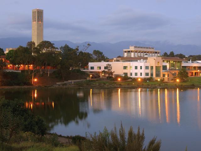 Storke Tower and Lagoon