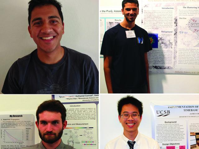 Clockwise from top; Neeraj Kulkarni, James Chow, Aidan Herdeschee, and Avik Mondal. Photos: Will Proctor