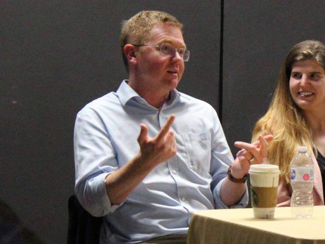 Andrew Mutz at the CCS Alumni Career Panel, April 27, 2018. Photo: Will Proctor