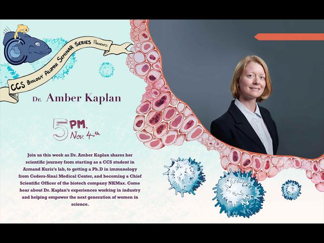Flyer of Amber Kaplan (CCS Biology ’06)