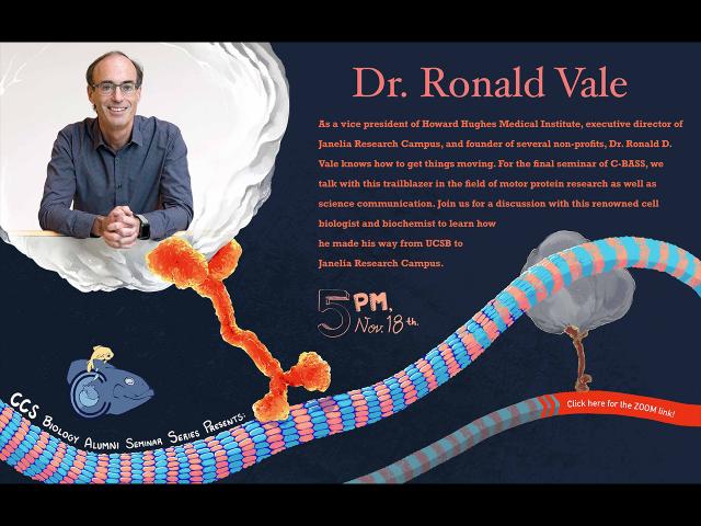 Flyer for Ron Vale (CCS Chemistry and Biochemistry ‘80)