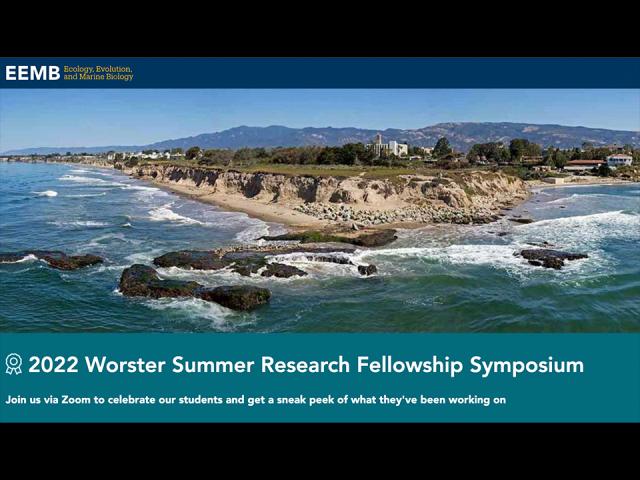 2022 Worster Summer Research Fellowship Symposium