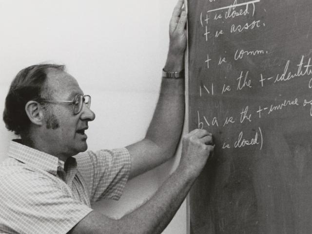 Professor Max Weiss lecturing