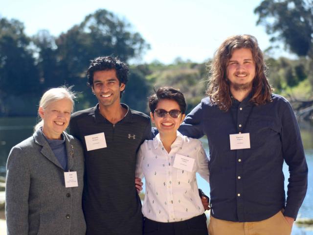 Kathy Foltz with CCS Students