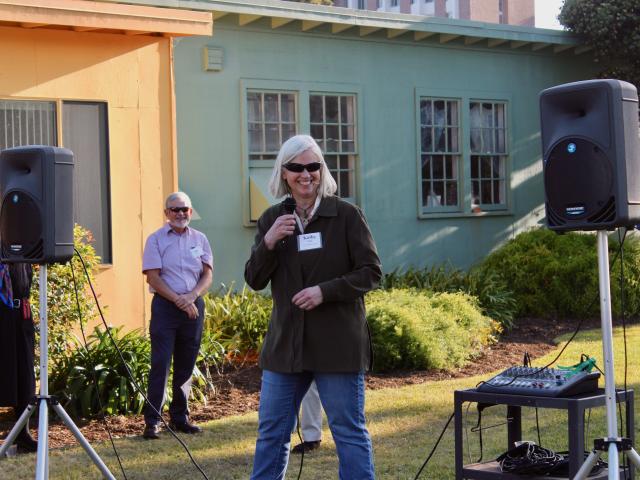 Kathy Foltz during the CCS 50th Anniversary