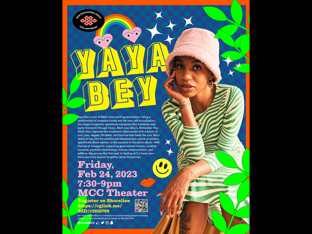 MCC Event Flyer: Yaya Bey