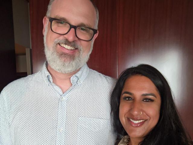 David Watson '99 (CCS Computer Science) and Vinitha Menon Watson '99 (L&S Sociology and Communications)