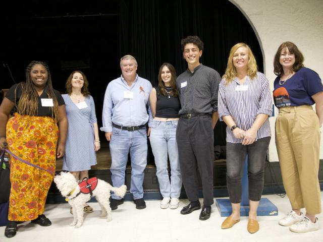 L to R: Michelle Petty-Grue (CCS W&L), Margarita Delcheva (CCS W&L), James Donelan (CCS W&L), Elaina Smolin ‘24 (CCS W&L), Leo Rubio ‘24 (CCS W&L), Rebbecca Brown (CCS W&L), Kara Mae Brown (CCS W&L), Maya Salem ‘24 (CCS W&L) (not present)