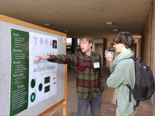 Myles O’ Leary ‘24 (CCS Physics) (CCS SURF Roig Fellow) at 2023 CCS RACA-CON Poster Session