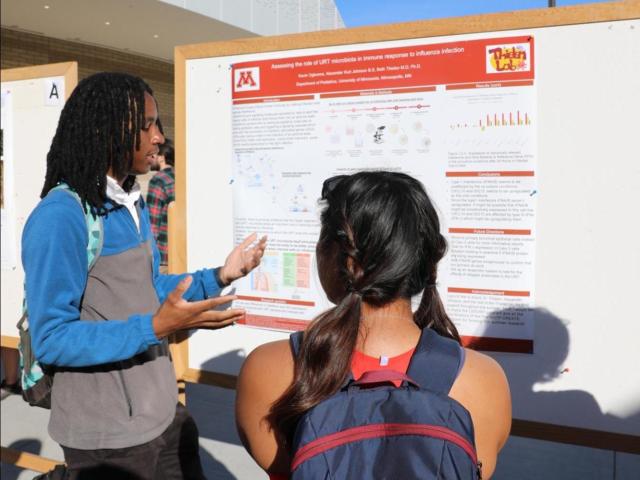 Kevin Ogbonna ’24 (CCS Biology) at the 2023 CCS RACA-CON Poster Session