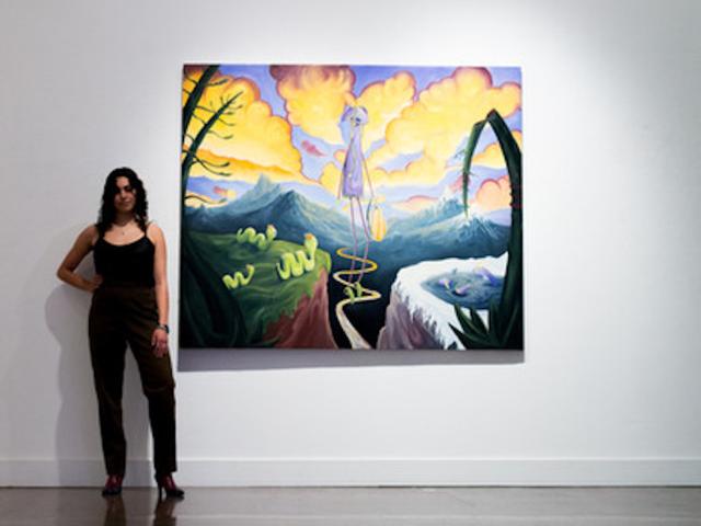 Leila Youssefi’s painting: Liminal