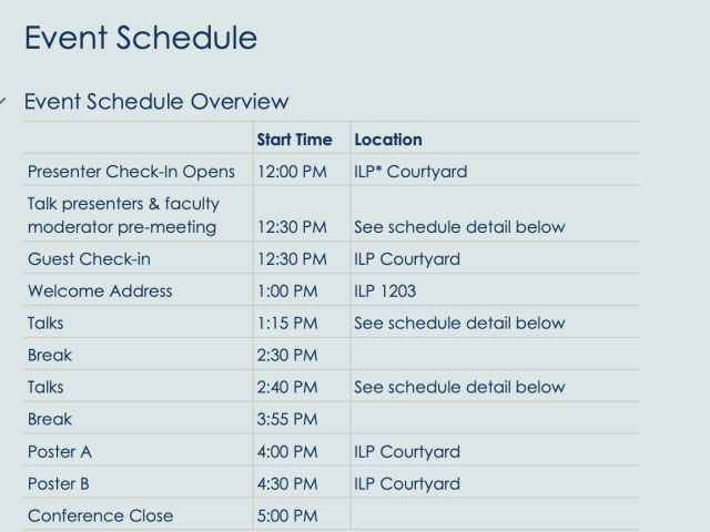 RACA-CON 2024 schedule