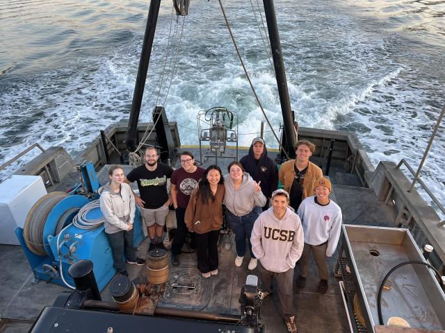 Dave and students on a field research trip; Photo Courtesy: Dave Valentine