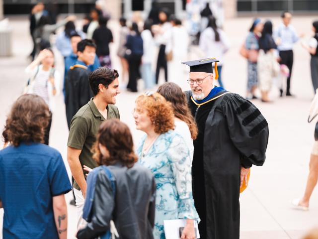 CCS Dean Sherwood across campus and out and about in the community. Photo Credit: Jeff Liang