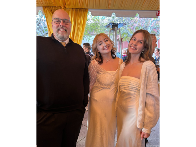 Dean Timothy Sherwood and CCS Art students