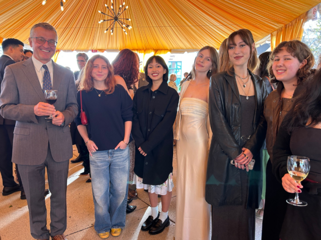 art students and attendees at the 2025 Alumni Awards Gala