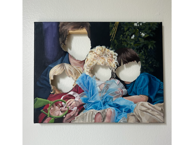 Grace Sauter's painting Smiling Through It