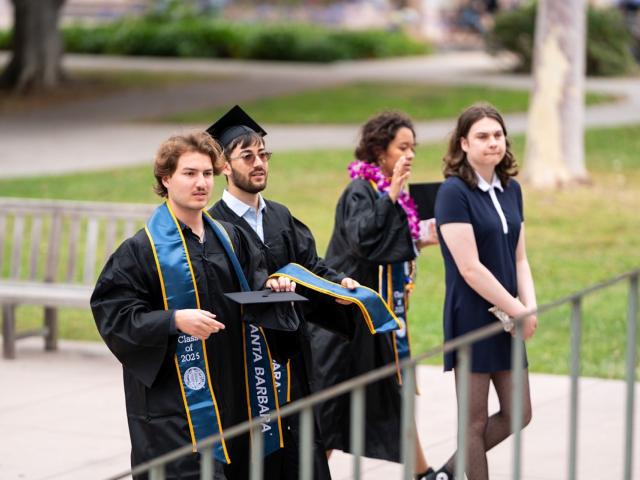 students enter 2025 CCS Commencement ceremony
