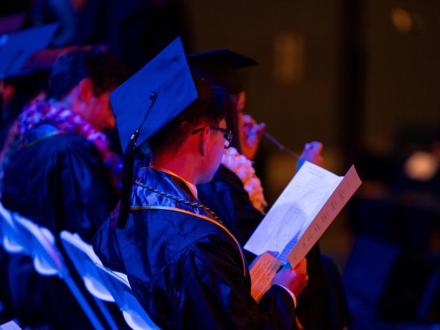 student at 2025 CCS Commencement ceremony
