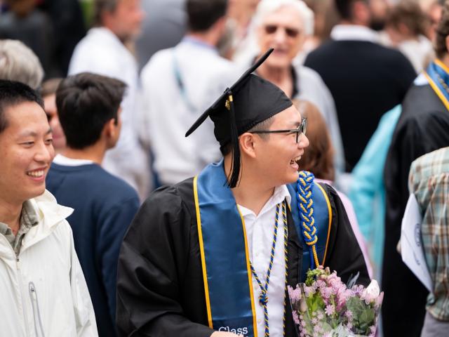 student at 2025 CCS Commencement
