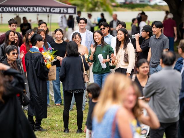 students and families at 2025 CCS Commencement