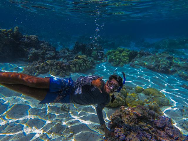 Hayden Vega '25 (CCS Marine Science); Photo Credit: Matt Perko