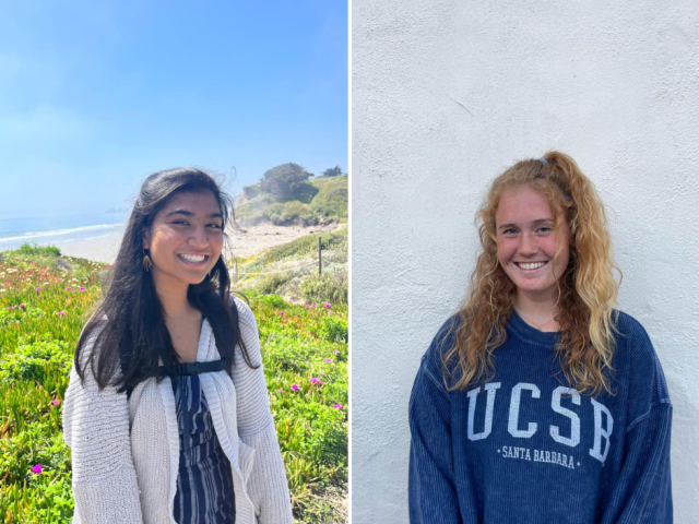 Janhavi Singhal ’26 (CCS Physics) and Haley Fogg ’26 (L&S Physics)