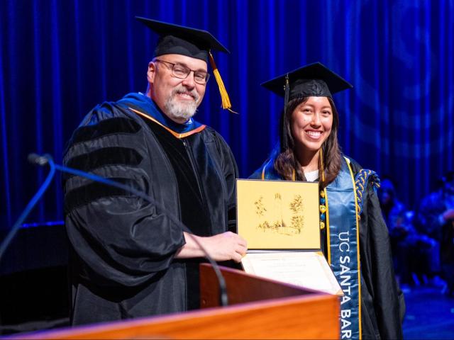 CCS Dean Timothy Sherwood and Meiya Sidney 陳美亞 ’25 (CCS Art)